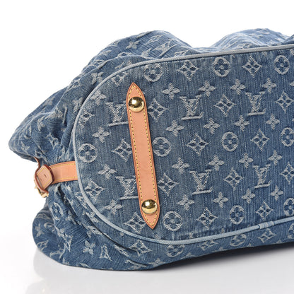 Louis Vuitton Denim Mahina XL Blue 8 of 10