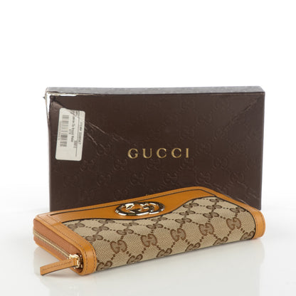 Gucci Monogram Sukey Zip Around Wallet Yellow 4 of 7