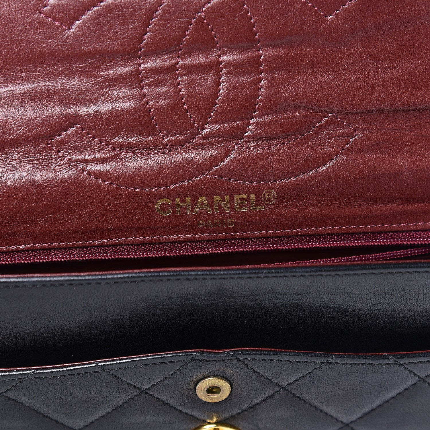 Chanel Lambskin Quilted Medium Double Flap Black 6 of 20