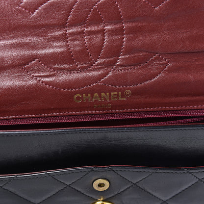 Chanel Lambskin Quilted Medium Double Flap Black 6 of 20