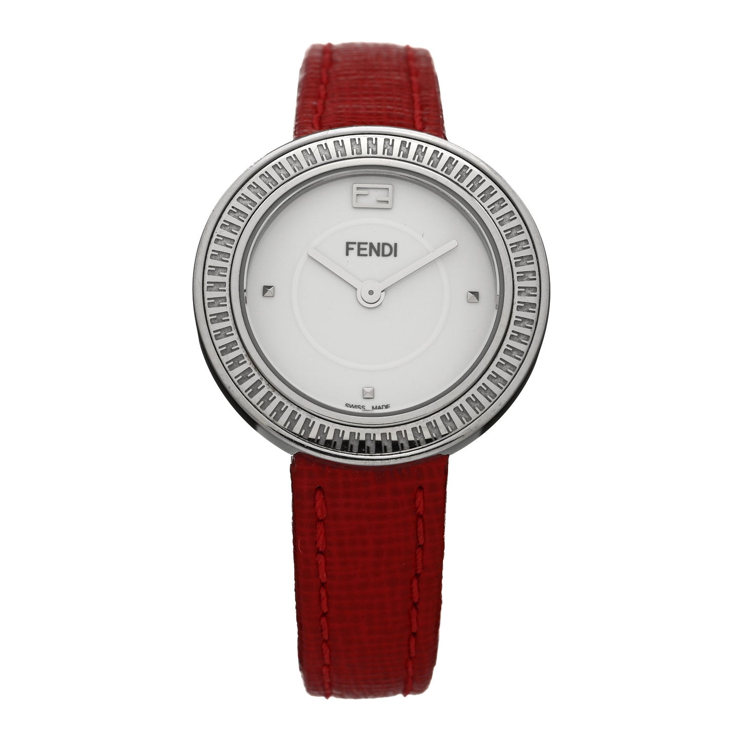 Stainless Steel Calfskin 28mm My Way Quartz Watch Red