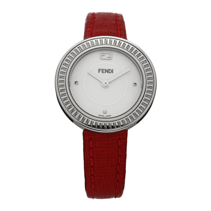 Fendi Stainless Steel Calfskin 28mm My Way Quartz Watch Red 1 of 5