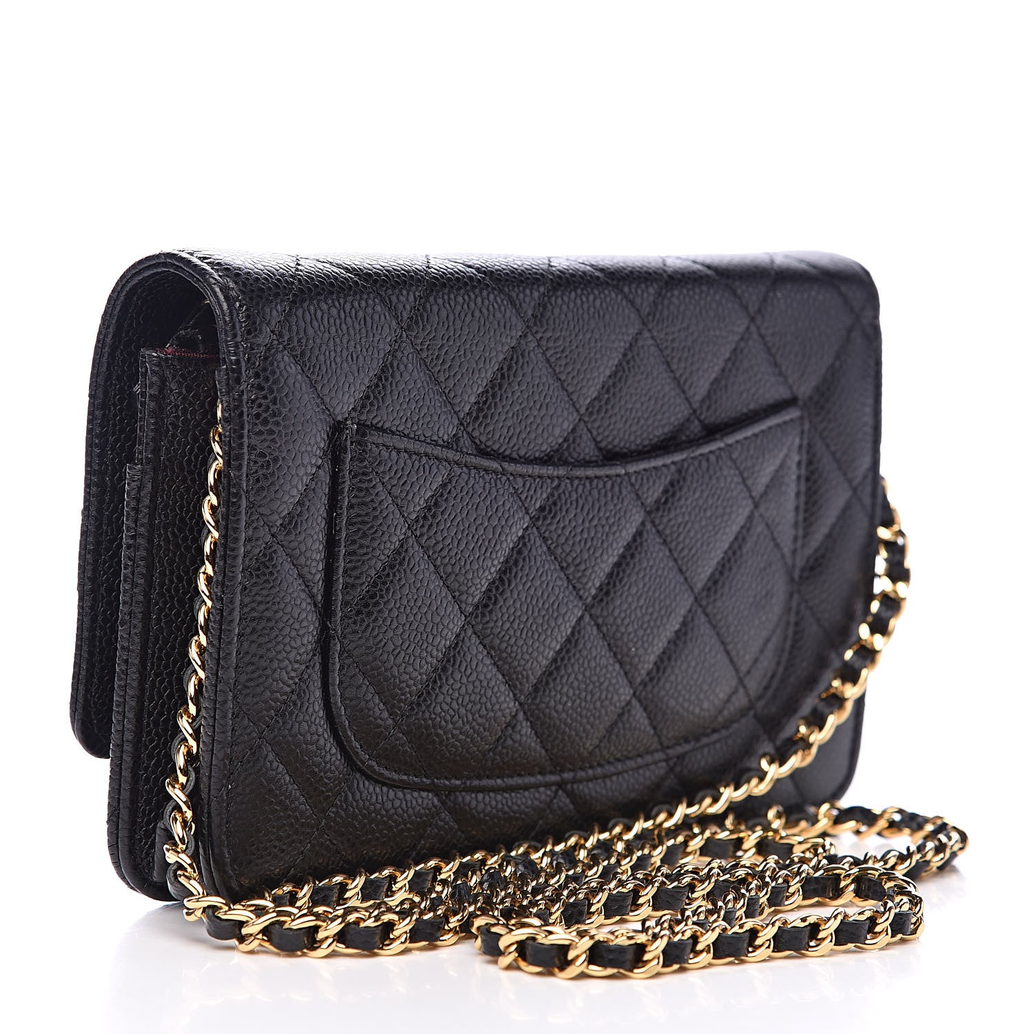 Chanel Caviar Quilted Wallet On Chain WOC Black 3 of 11