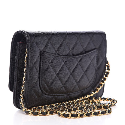 Chanel Caviar Quilted Wallet On Chain WOC Black 3 of 11