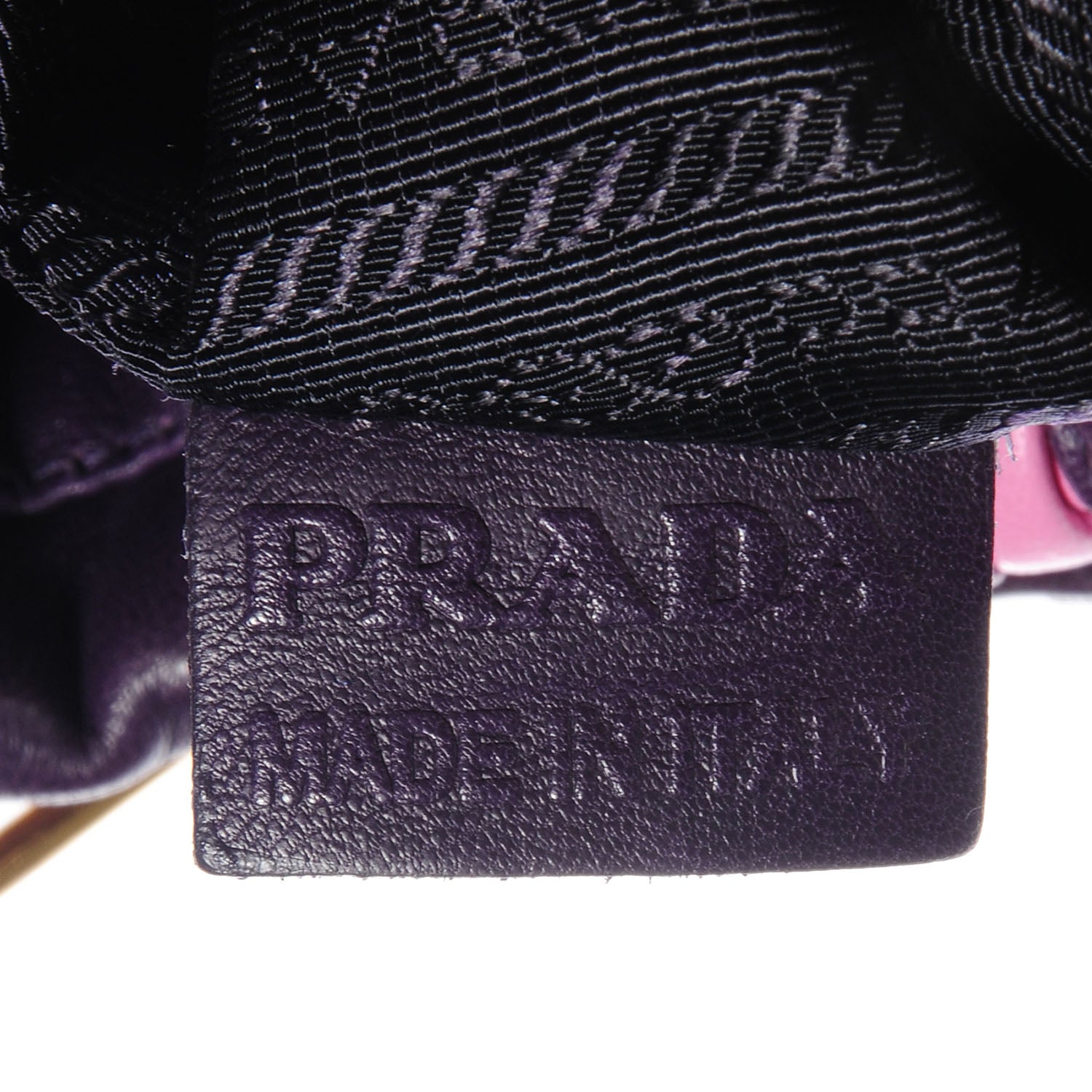 Prada Nappa Trembled Blossoms Stripes Crossbody Ibisco Viola 7 of 9