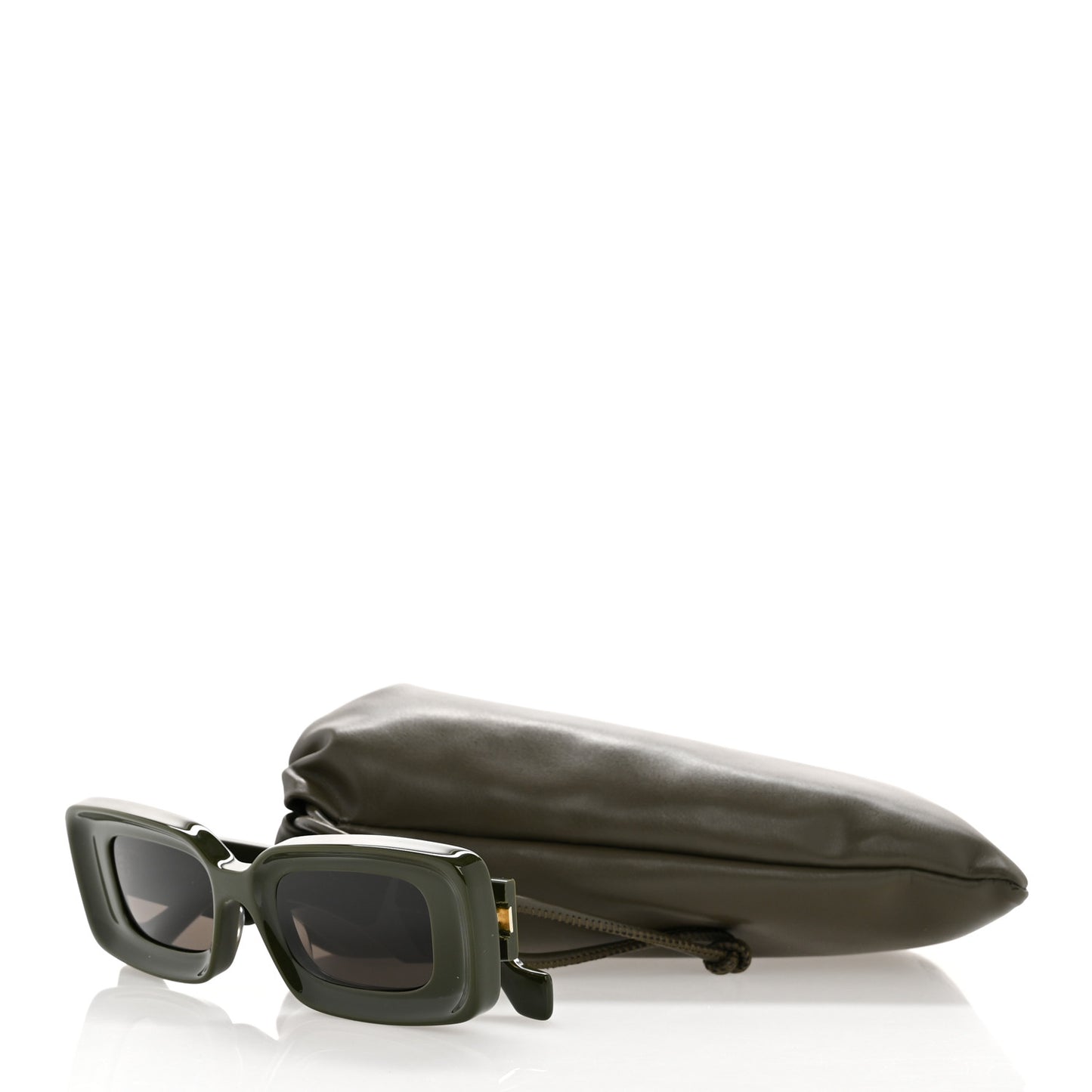 Acetate Rectangular Sunglasses LW40101I Dark Olive