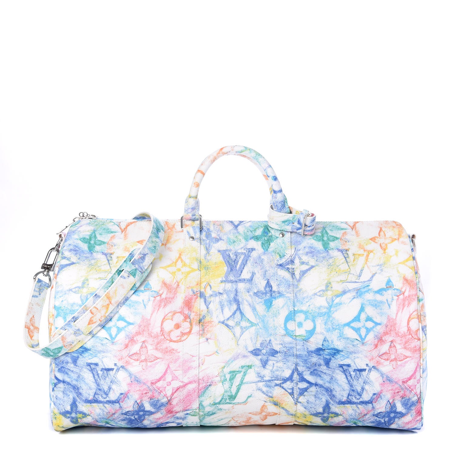 Louis Vuitton Monogram Pastel Colors Keepall Bandouliere 50 Multicolor 1 of 8