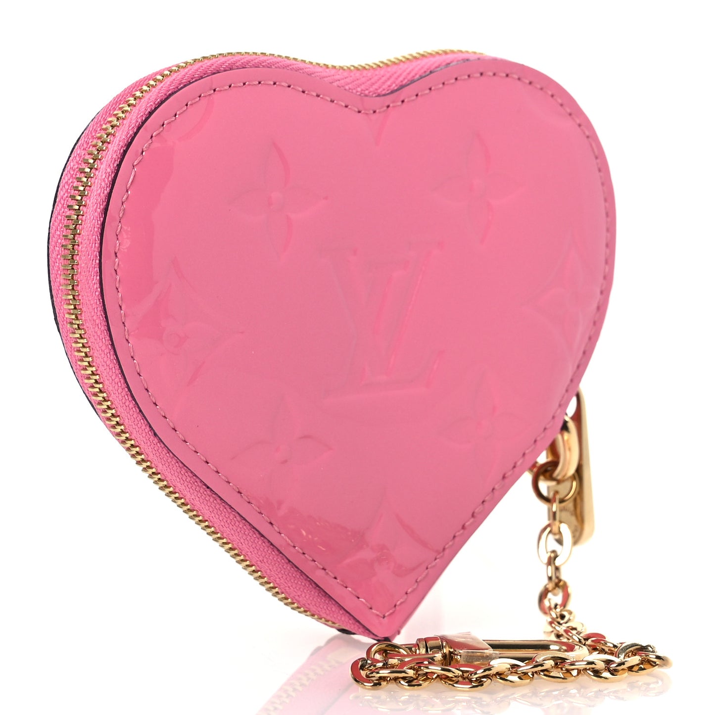 Vernis Flower Heart Coin Purse Light Pink