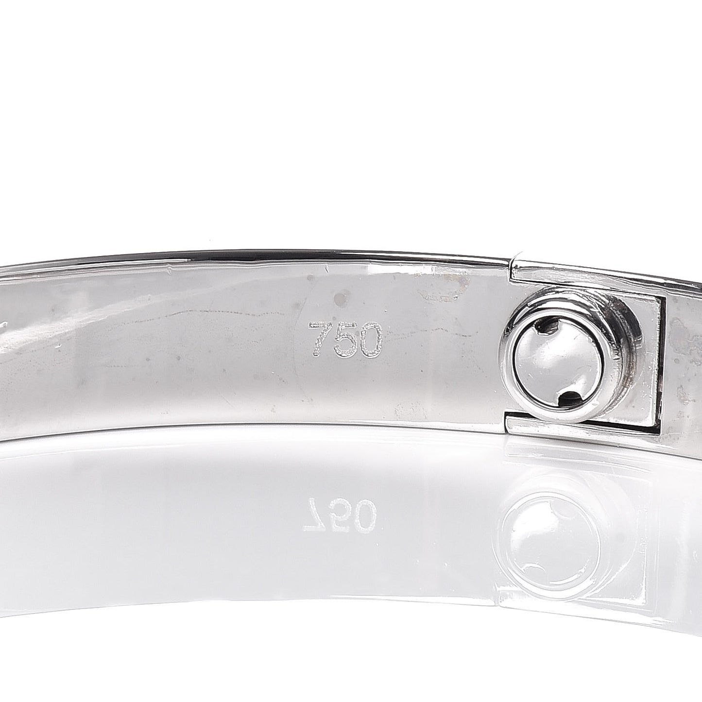 18K White Gold LOVE Bracelet 17