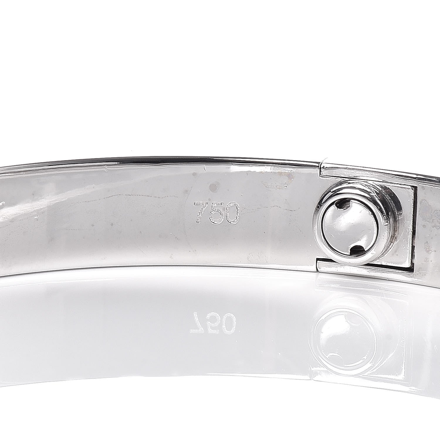 Cartier 18K White Gold LOVE Bracelet 17 5 of 6