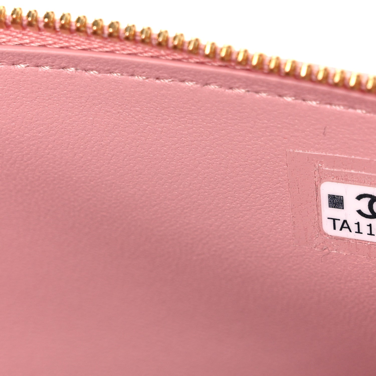 Chanel Calfskin Crocodile Embossed Crococo Top Handle Slim Vanity Case With Chain Pink 7 of 11