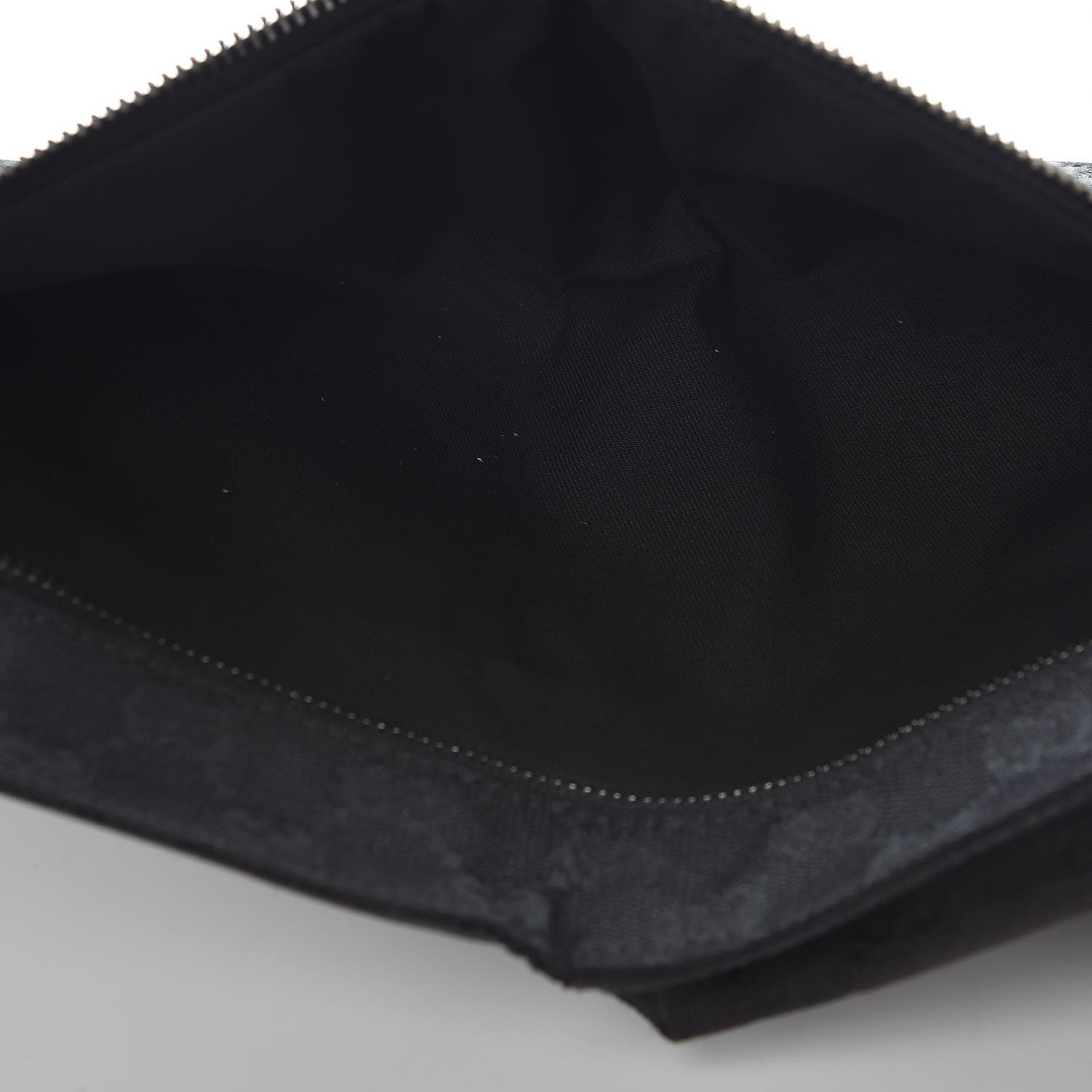 GG Monogram Web Double Pocket Belt Bag Black