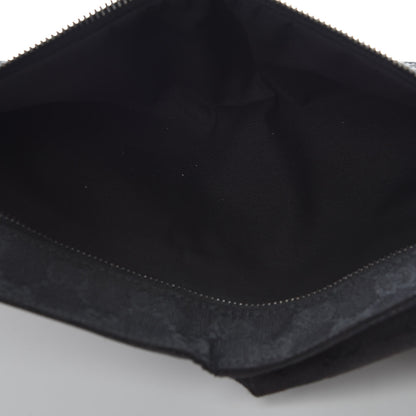 Gucci GG Monogram Web Double Pocket Belt Bag Black 5 of 12