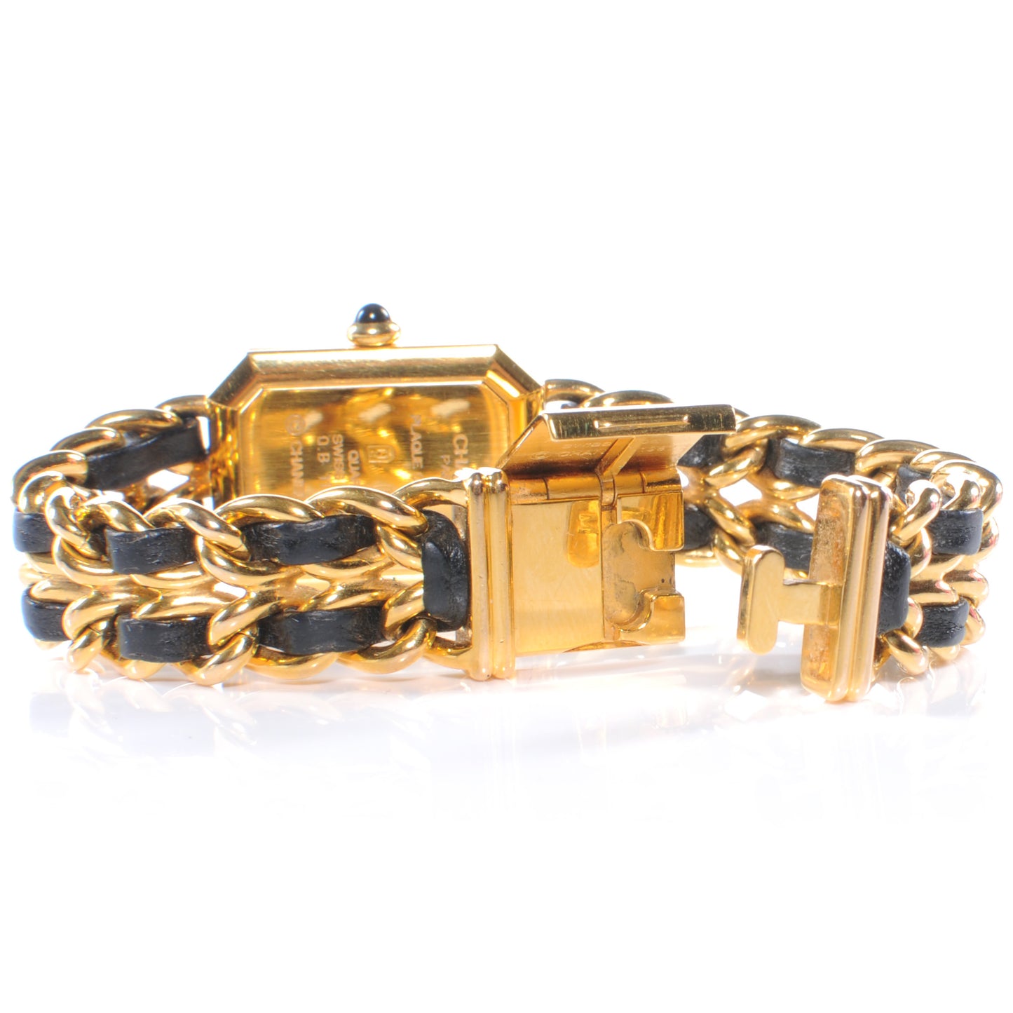 Stainless Steel Lambskin 20mm Chain Premiere Quartz Watch Gold M