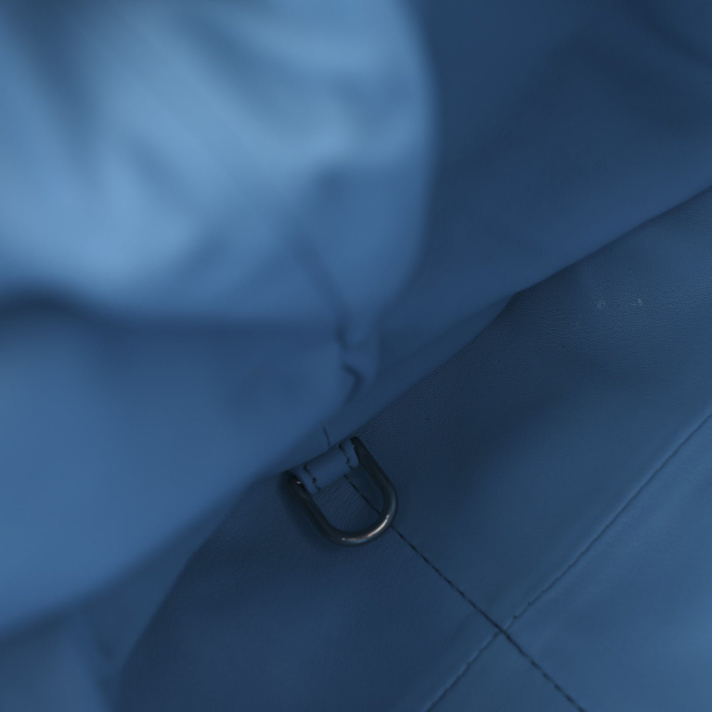 Smooth Butter Calf The Pouch Oversized Clutch Sky Blue