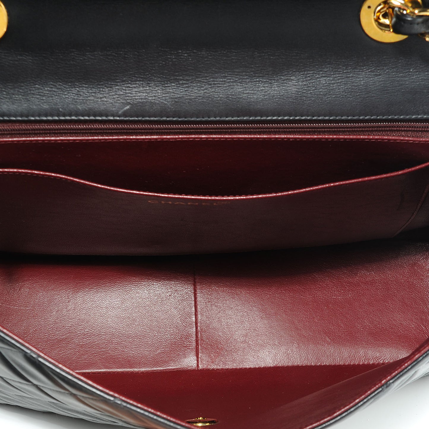Lambskin XL Jumbo Flap Black
