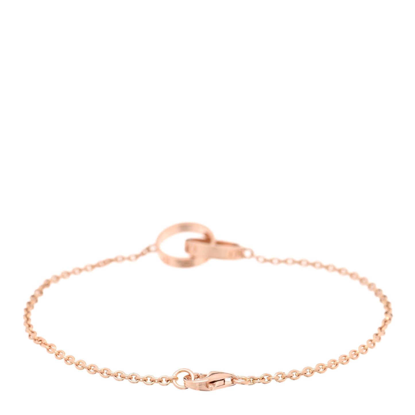 18K Pink Gold Interlocking LOVE Bracelet