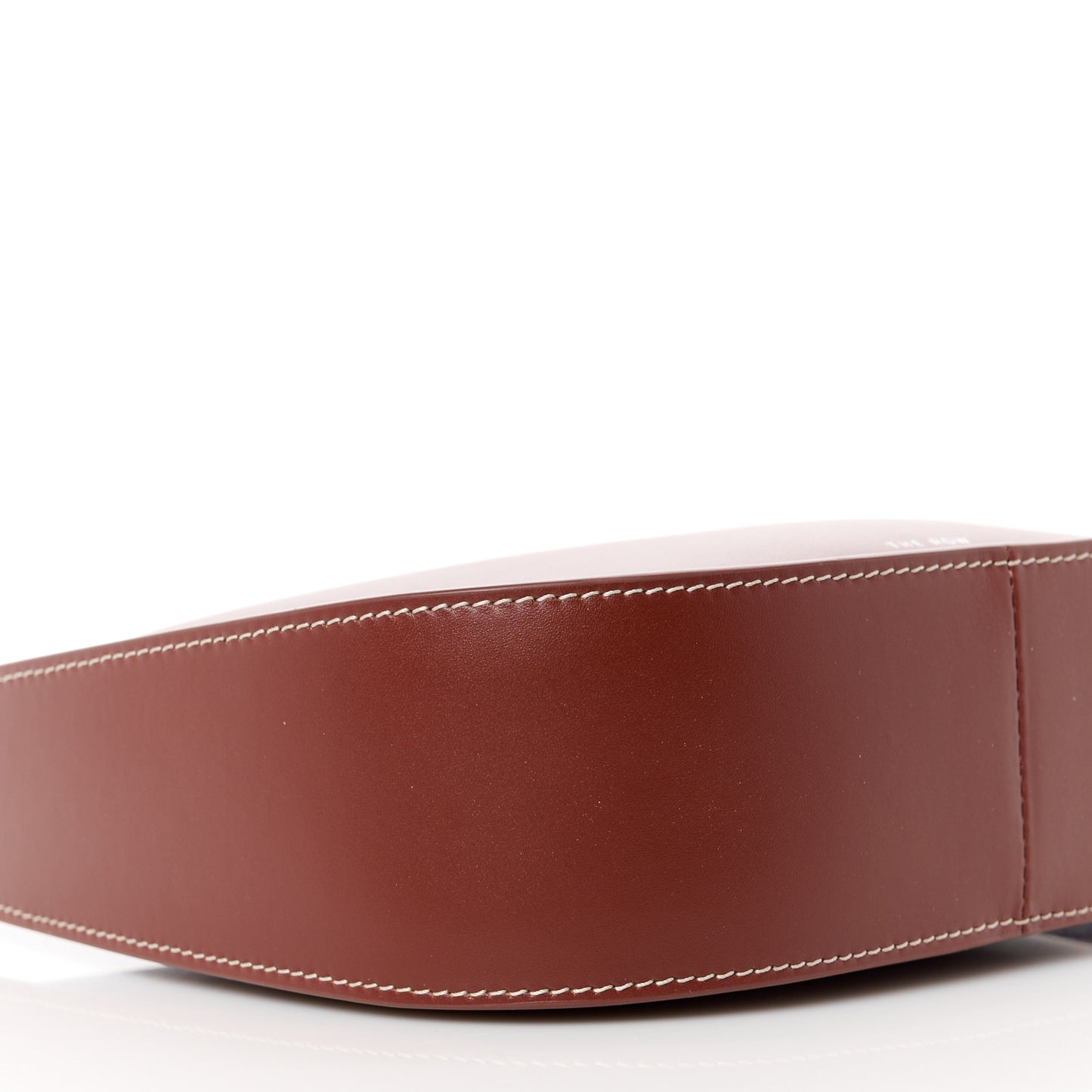Smooth Calfskin Half Moon Shoulder Bag Cherry Wood