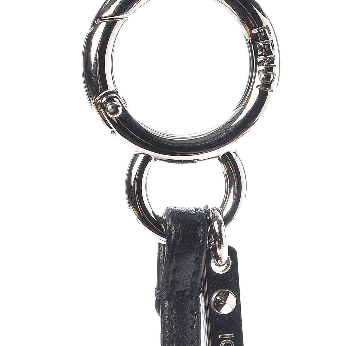 Mink Fox Goat Fur Mini Karlito Bag Charm Blue