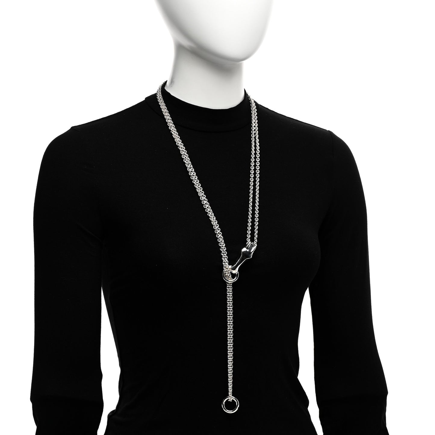 Sterling Silver GM Galop Long Lariat Necklace