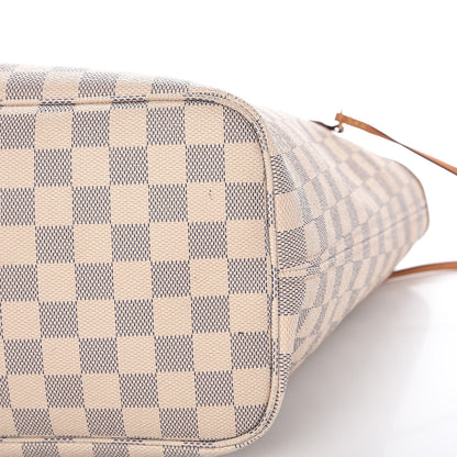 Louis Vuitton Damier Azur Neo Neverfull MM Rose Ballerine 19 of 20