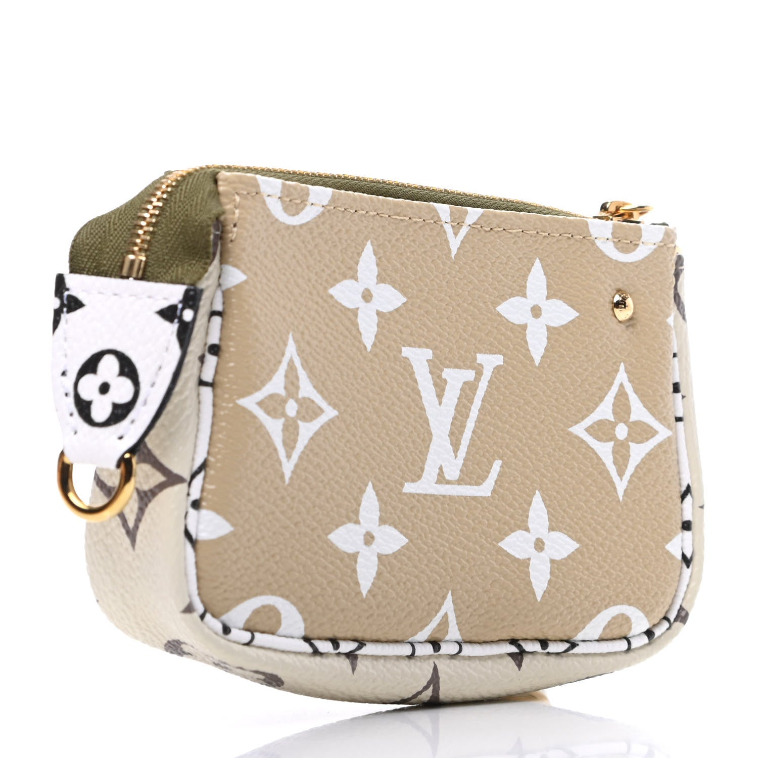 Louis Vuitton Monogram Giant Micro Pochette Accessories Kaki White 3 of 10