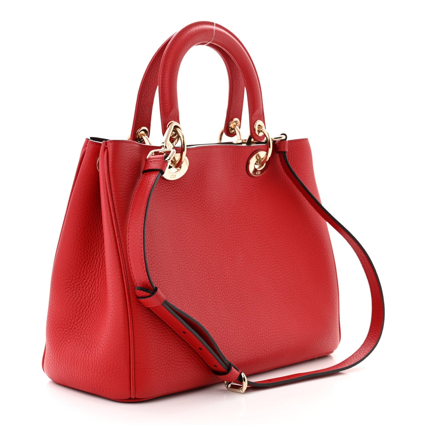 Calfskin Medium Diorissimo Bag Red