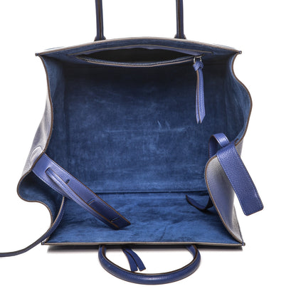 Celine Supple Calfskin Medium Phantom Luggage Indigo 4 of 7
