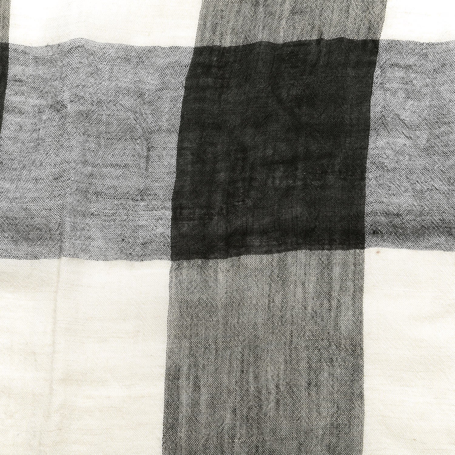 Burberry Modal Wool Relaxed Mega Check Square Scarf Dark Trench 4 of 4