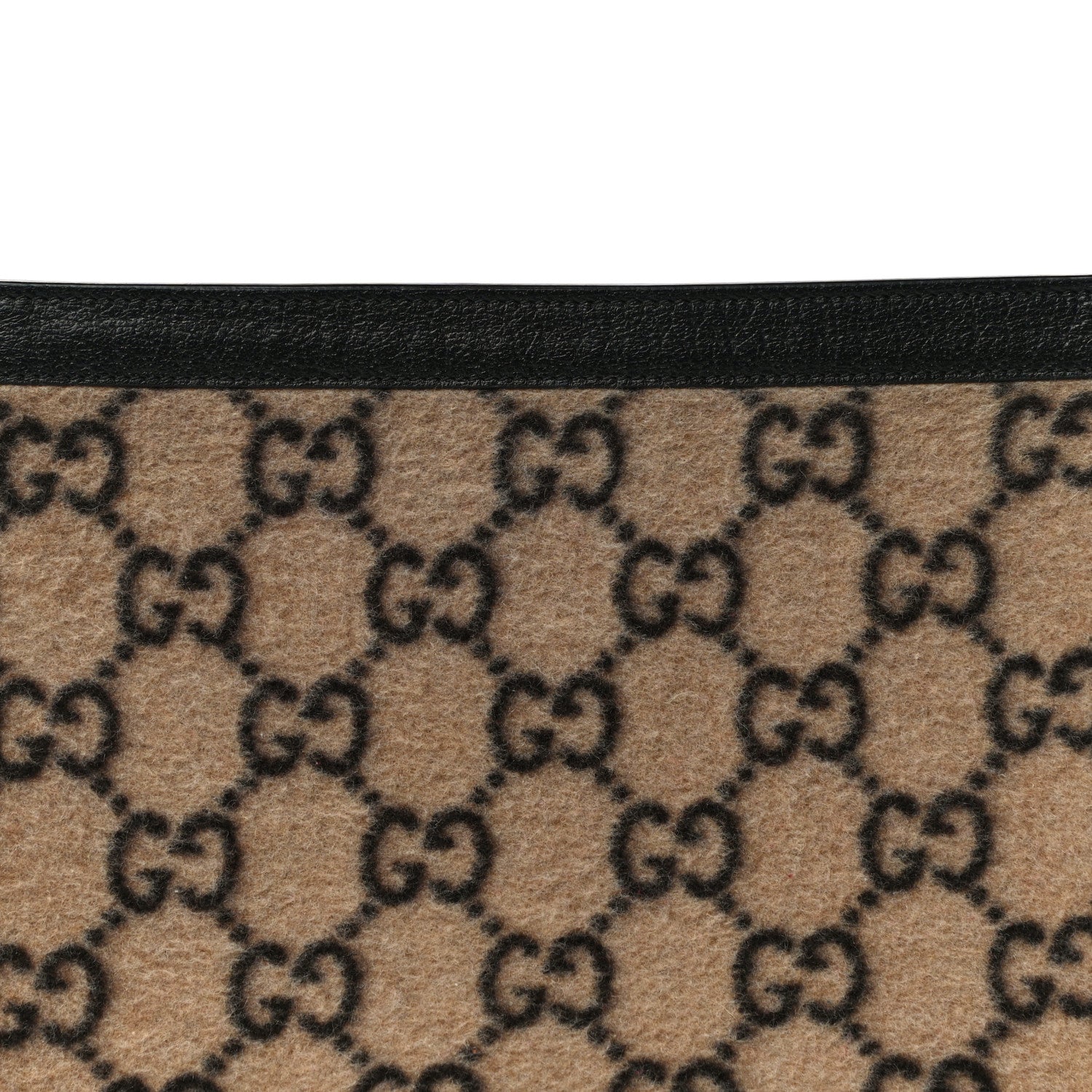 Gucci Monogram Wool Pouch Brown 8 of 12