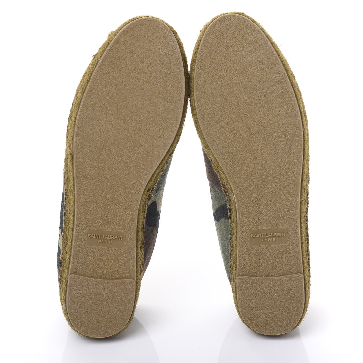 Saint Laurent Canvas Camouflage Espadrilles 37.5 Kaki Black 5 of 9