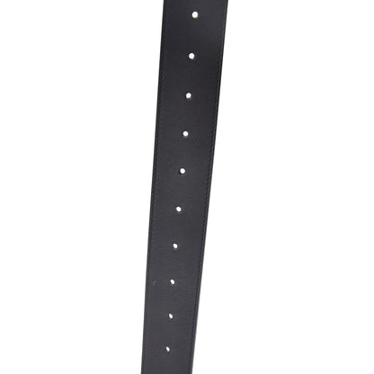 Gucci Moon Calfskin Pearl Double G 40mm Belt 80 32 Black Cream 4 of 6