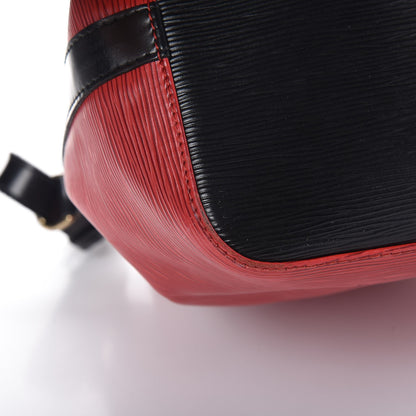 Louis Vuitton Epi Petit Bi-Color Noe Castillan Red Black 12 of 15
