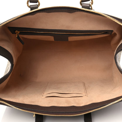 Gucci GG Supreme Monogram Web Medium Ophidia Tote Bag Brown 5 of 9