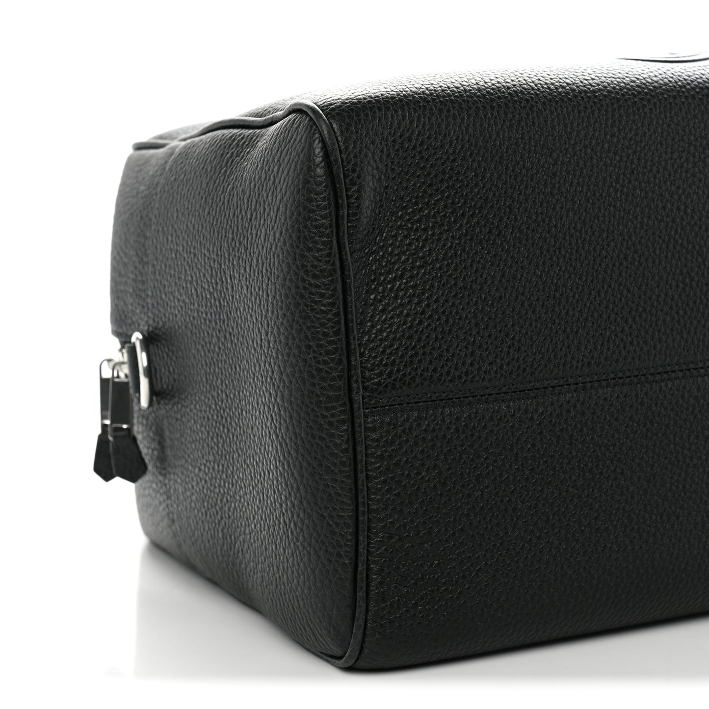 Grained Calfskin Duffle Bag Night Green