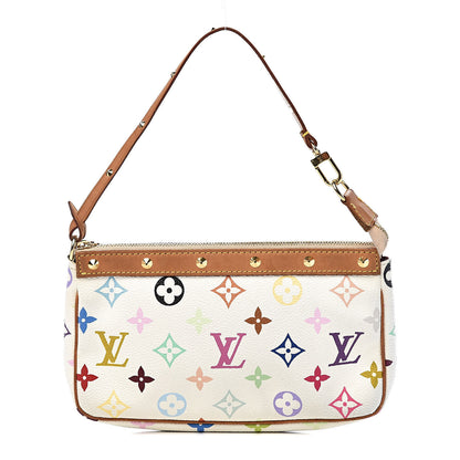 Louis Vuitton Monogram Multicolor Pochette Accessories White 1 of 10