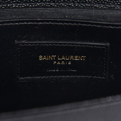 Saint Laurent Grain De Poudre Small Monogram Kate Satchel Black 6 of 6