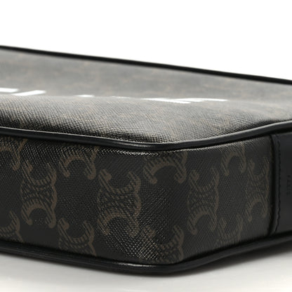 Celine Triomphe Canvas Medium Messenger Bag Black 8 of 8