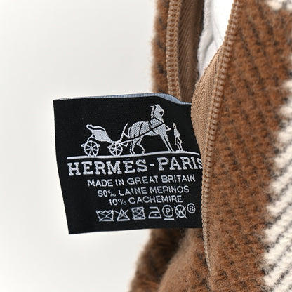 Hermes Wool Cashmere Avalon Pillow PM Ecru Camel 3 of 3