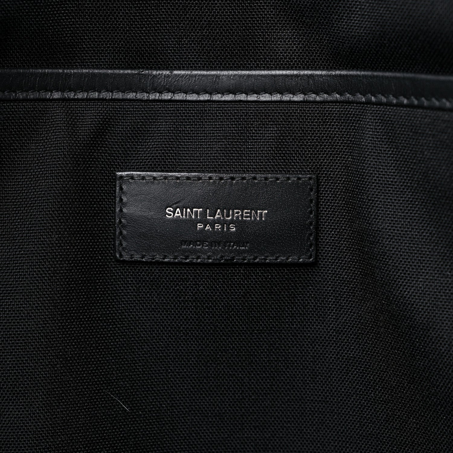 Saint Laurent Calfskin Crocodile Embossed City Backpack Black 6 of 16