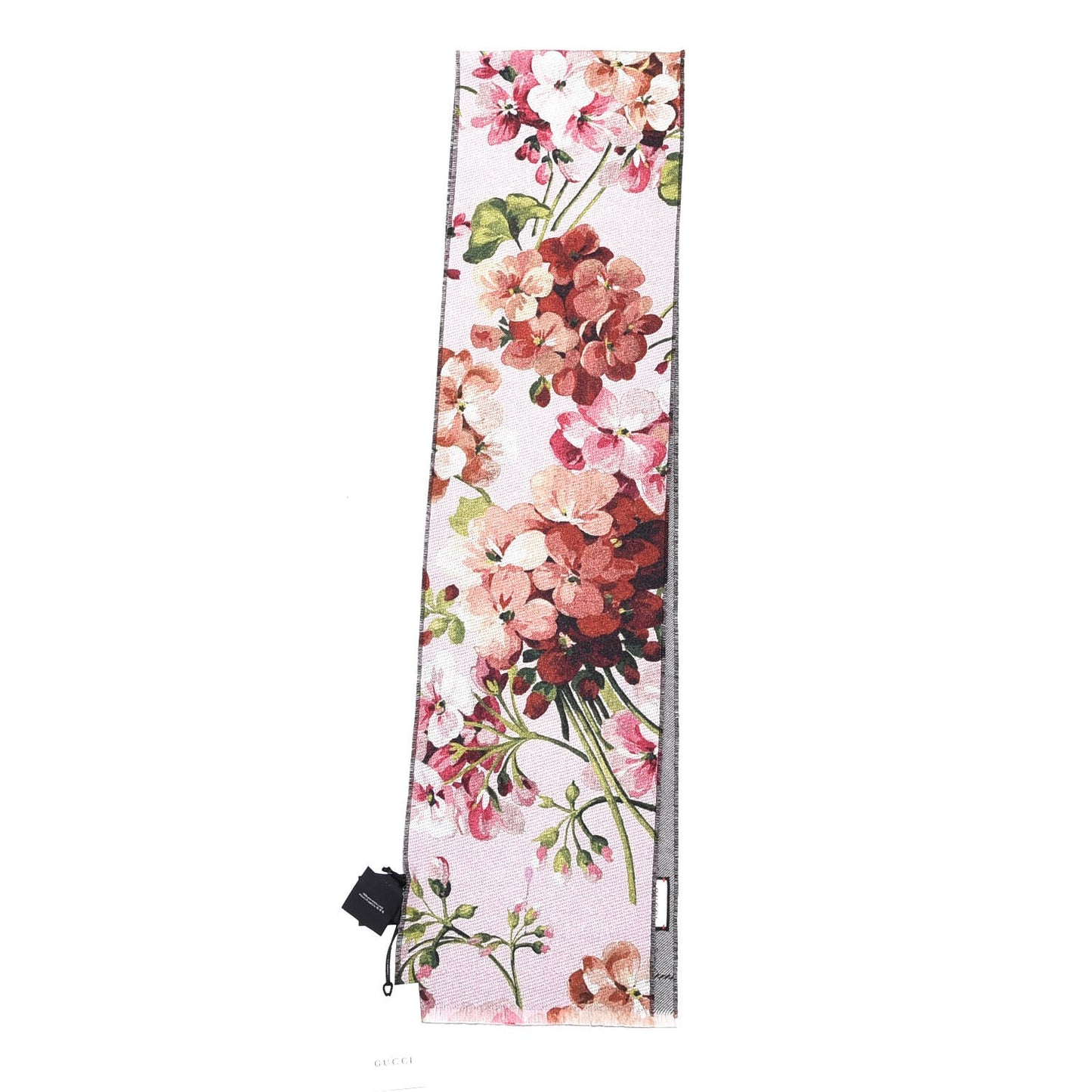 Wool GG Monogram Miniorophin Scarf Shell Pink