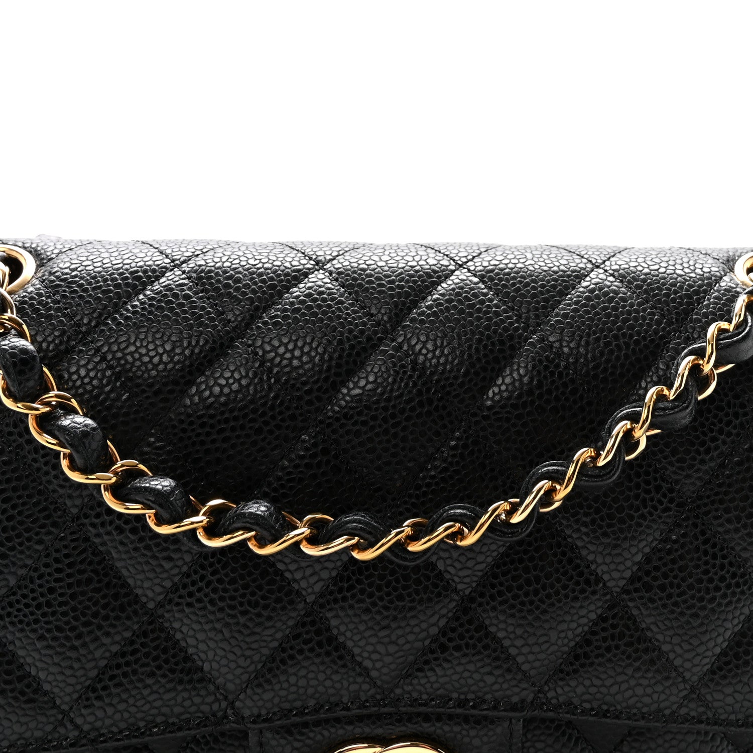 Chanel Caviar Quilted Medium Double Flap Black 8 of 10