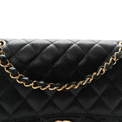 Chanel Caviar Quilted Medium Double Flap Black 8 of 10