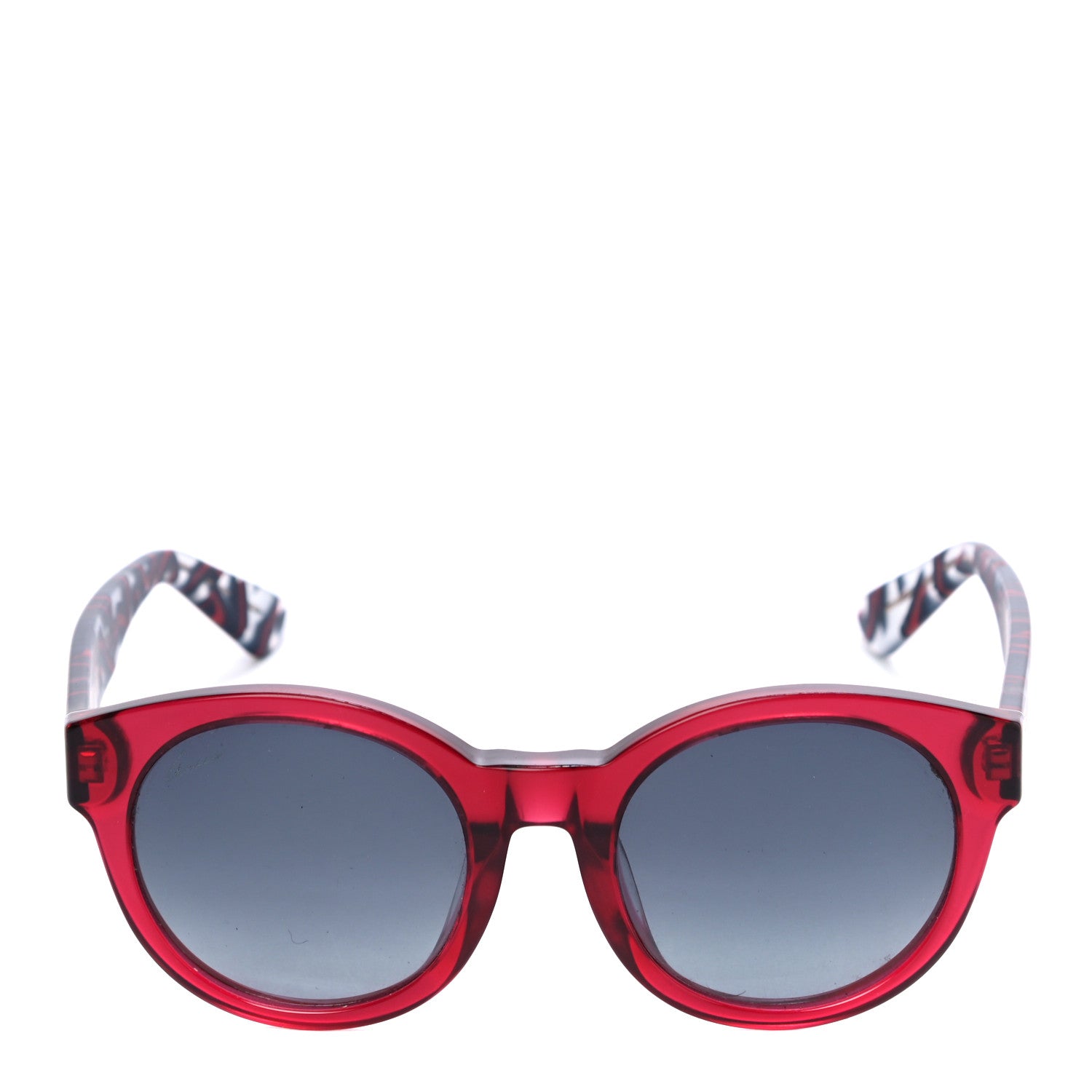 Gucci Acetate Web Round GG3763FS Sunglasses Red 4 of 7