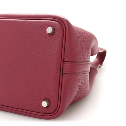 Hermes Taurillon Clemence Picotin Lock 18 PM Rubis 9 of 10