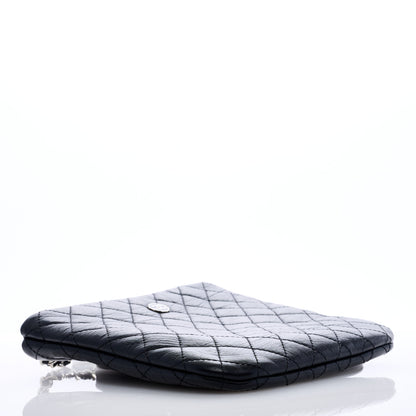 Chanel Aged Calfskin Quilted Crossbody Bag Black 4 of 9