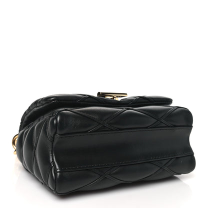 Louis Vuitton Lambskin Malletage GO-14 PM NM Black 4 of 9