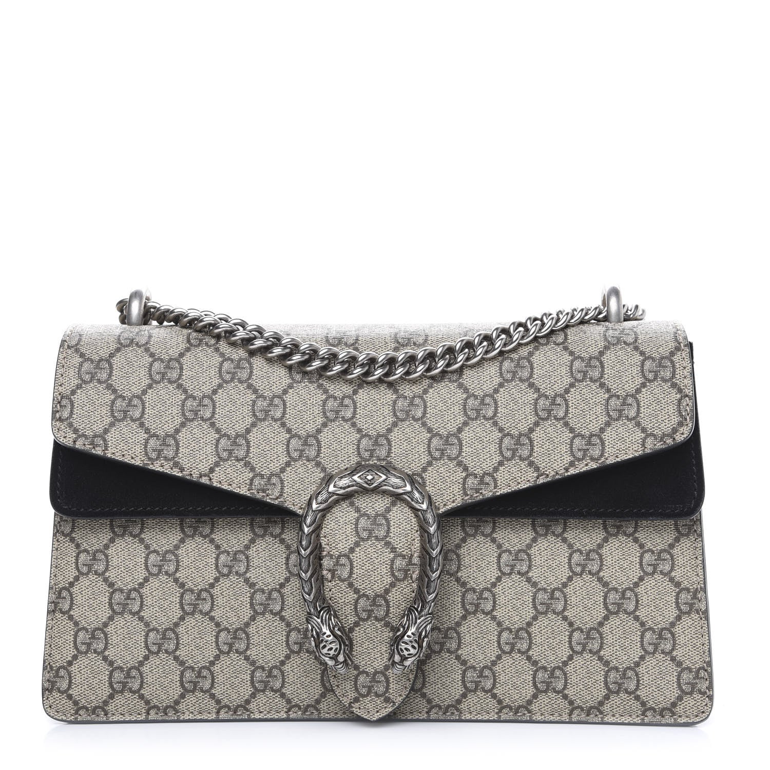 Gucci GG Supreme Monogram Small Dionysus Shoulder Bag Black 1 of 12