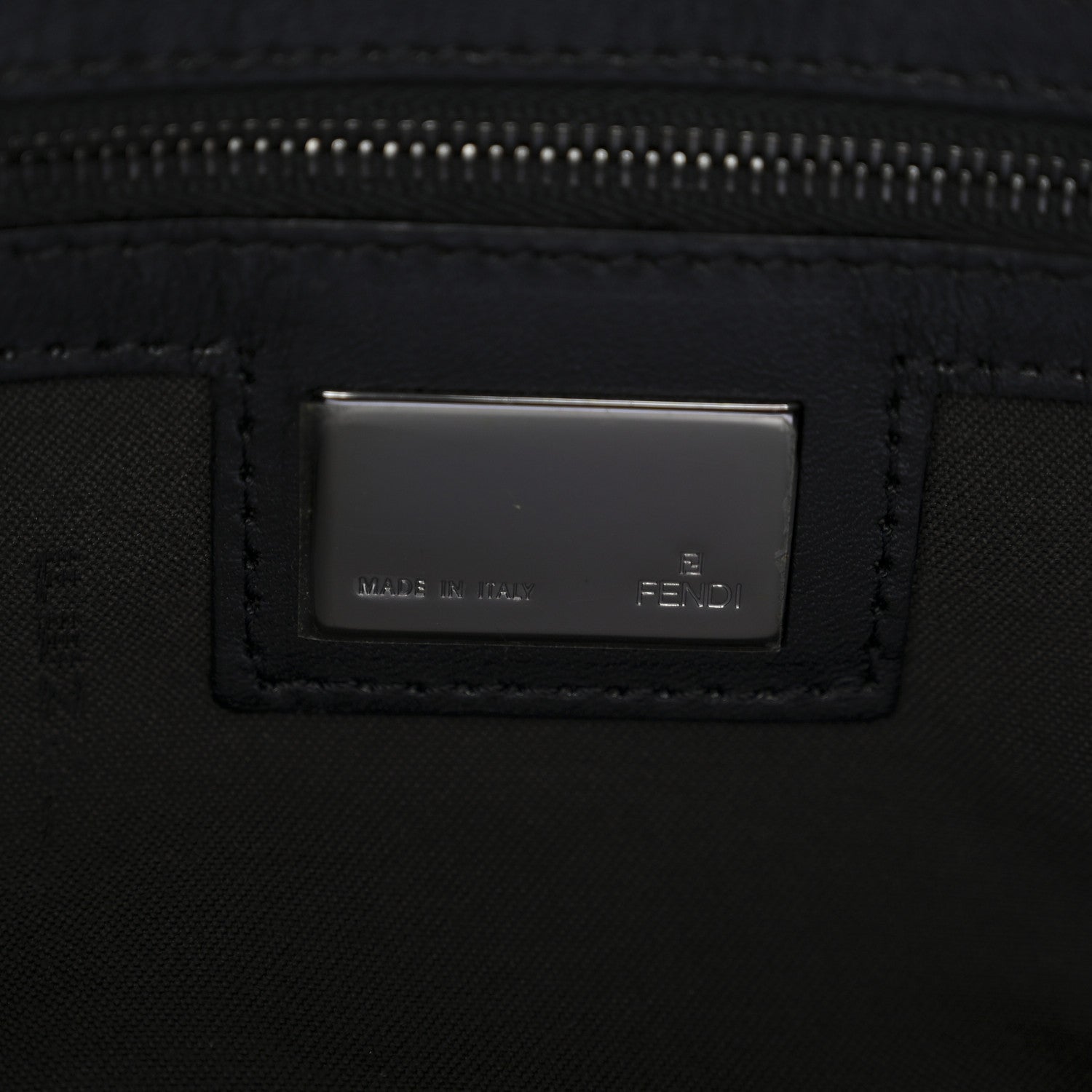 Fendi Zucchino Baguette Black 6 of 9