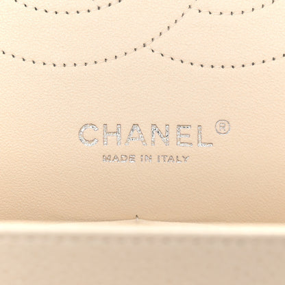 Chanel Caviar Quilted Jumbo Double Flap White 6 of 14